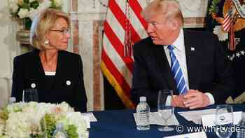 Weiterer Rücktritt im Trump-Team: Auch US-Bildungsministerin wirft hin