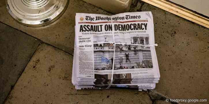 Newspaper front pages from across the US and around the world showcase the attempted coup from pro-Trump insurrectionists
