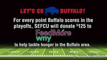 SEFCU pledges to donate $125 to FeedMore WNY for every point the Bills score this postseason