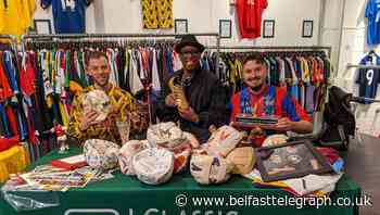 Ian Wright reunited with Golden Boot award as gift from shirt collector