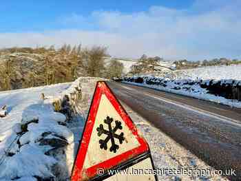 Drivers warned to slow down in dangerous road conditions  in East Lancashire