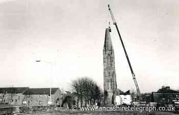 Painstaking way to bring Audley church steeple down to earth