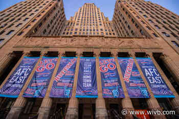 Bills banners unveiled at Buffalo's City Hall