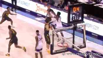 WATCH: TCU's Mike Miles hits 60-footer to give Horned Frogs halftime lead over No. 2 Baylor