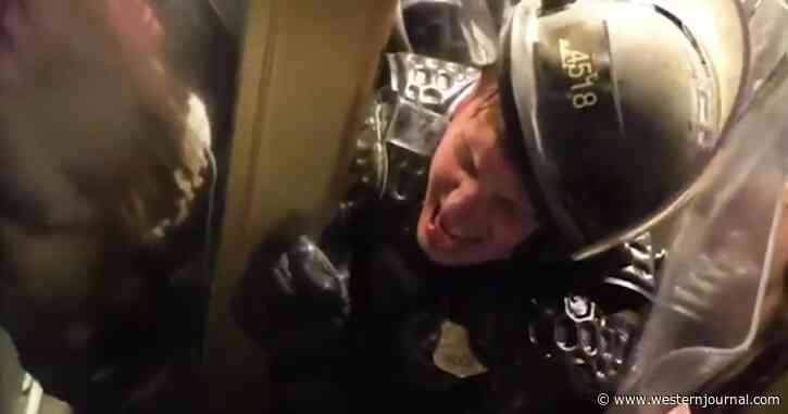 Terrifying Video of Trapped Capitol Police Officer Blasts Hole in Media Narrative