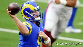Rams turn to Goff after Wolford takes hit to head