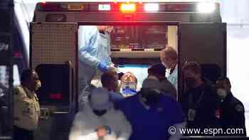 Rams QB Wolford taken to hospital after hard hit