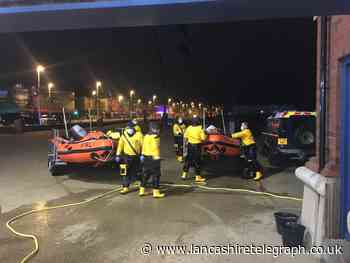 Lifeboat launched as person rescued from sea in Blackpool