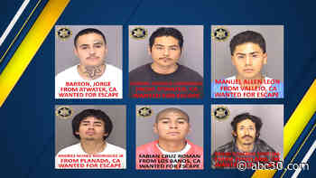 Six inmates escape from Merced County Jail