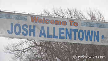 'Josh Allentown' banner displayed in Buffalo's Allentown neighborhood