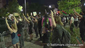George Floyd Death: Protesters Gather Outside Baltimore’s City Hall, Some Demonstrators Got Violent - CBS Baltimore