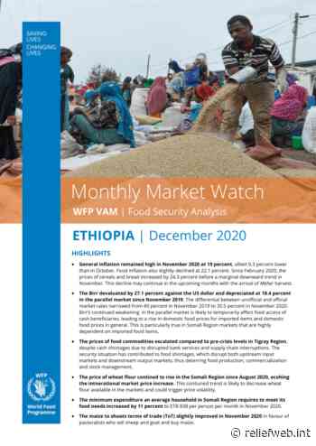 WFP VAM | Food Security Analysis Ethiopia Monthly Market Watch, December 2020 - Ethiopia - ReliefWeb