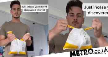 Man shows easy hack to seal freezer food bags and prevent spillages - Metro.co.uk