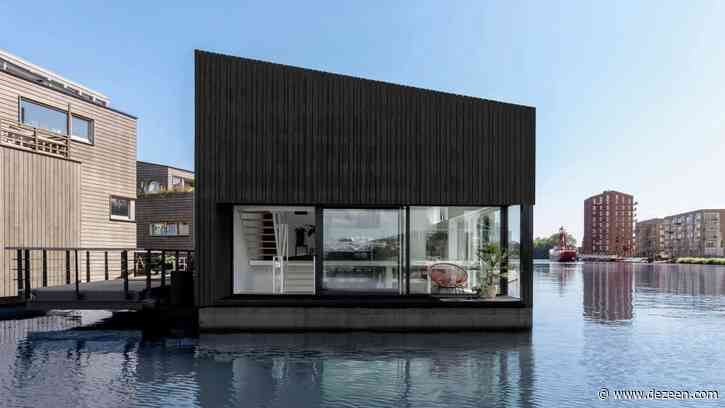 i29 completes angular floating house as part of sustainable Amsterdam community