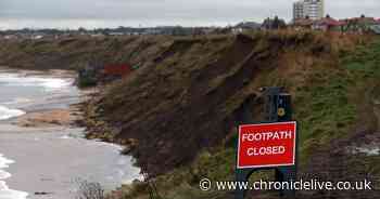Dog owners and walkers warned to stay away from cliff edge after landslip