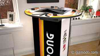 The Only Standing Desk I'll Ever Consider Using Lets Four People Play Pong at Once