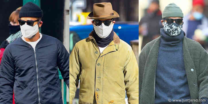See Justin Theroux's Latest Dog-Walking Photos & Check Out His Cool Street Style!