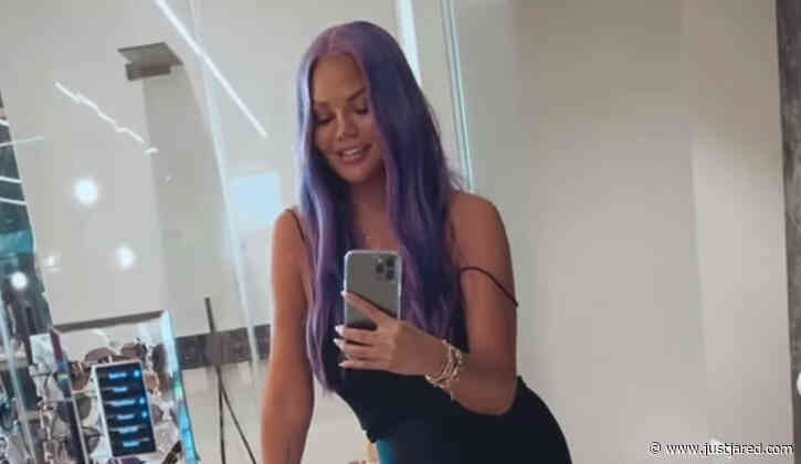 Chrissy Teigen Has Purple Hair Now, But It's Just a Wig!