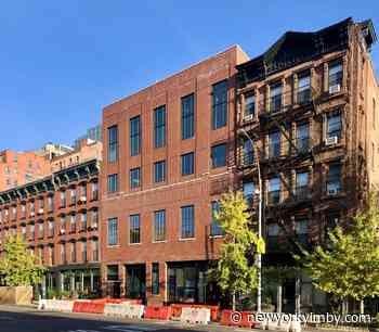 Construction Wraps on Irish Arts Center at 726 Eleventh Avenue in Hell's Kitchen, Manhattan - New York YIMBY