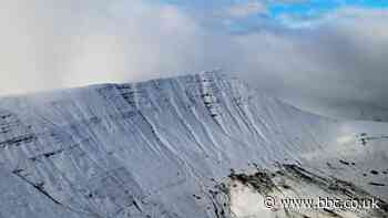 See the snow-topped Brecon Beacons from home during lockdown