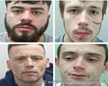 The four most wanted men in East Lancashire