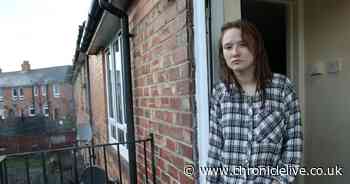 Teen carer sleeping on sofa as water 'runs down walls' of Walker council flat