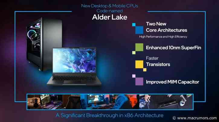 CES 2021: Intel Highlights Next-Generation 'Alder Lake' Chips