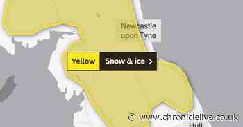 Met Office issues North East weather warning with up to 10cm of snow to fall