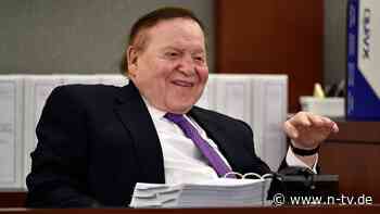Wichtiger Unterstützer Trumps: US-Casino-Mogul Sheldon Adelson ist tot