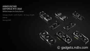 Nvidia Launches More Affordable GeForce RTX 3060 Desktop GPU With Ray Tracing at CES 2021