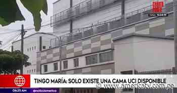 COVID-19: Tingo María solo tiene una cama UCI disponible - América Televisión