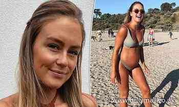 Pregnant Steph Claire Smith stuns in a bikini while showing off her baby bump ahead of her birthday