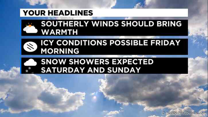 Pittsburgh Weather: Wednesday Sees Quick Warm-Up, Icy Conditions Possible Later This Week