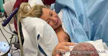 Rosie Ramsey thanks "impeccable" RVI staff after birth of son