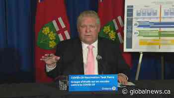 Coronavirus: Ontario premier discusses supporting small businesses during lockdown
