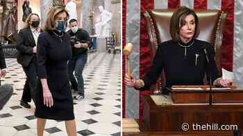 Pelosi wearing the same outfit she did during first Trump impeachment