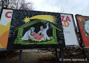 Manifesto no vax in viale Italia: il Comune di Modena lo ha coperto - La Pressa