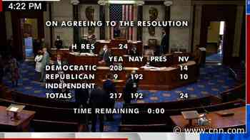 See historic moment US House reaches enough votes to impeach Trump