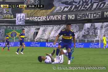 Santos - Boca: los goles brasileños y el pisotón salvaje por el que fue expulsado Frank Fabra - Yahoo Deportes
