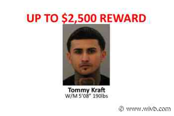 Crime Stoppers offering up to $2,500 for information leading to arrest of Tommy Kraft