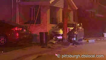 Car Slams Into Pole In South Side Slopes