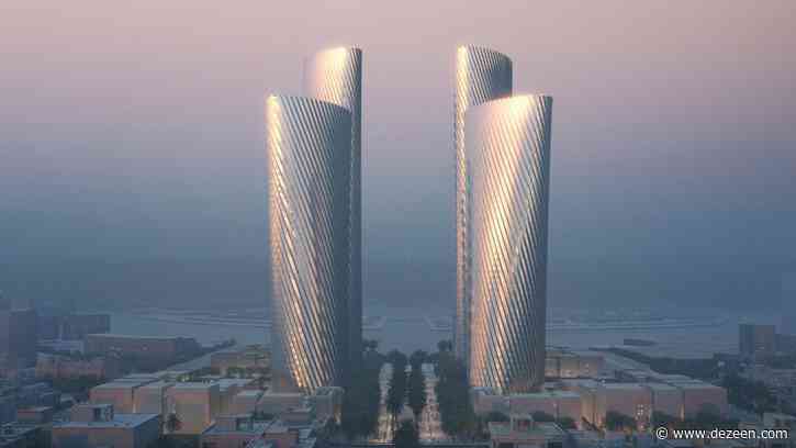 Foster + Partners reveals quartet of aluminium-clad skyscrapers in Qatar