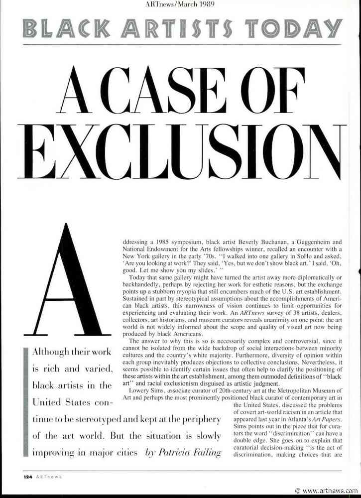 How Top U.S. Art Museums Excluded Black Artists During the 1980s: From the Archives