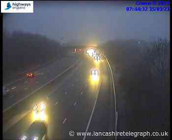 Accident on M61 - police issue black ice warning
