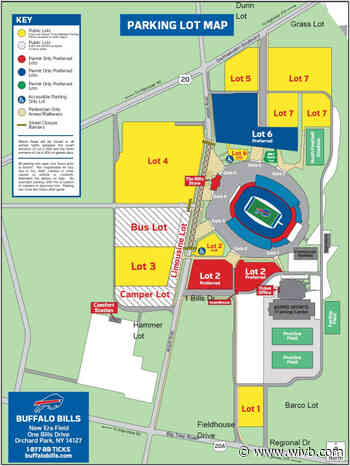 Road closures for Saturday's Bills game