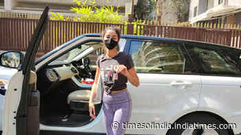 Ananya Panday was seen leaving her yoga class on Friday afternoon