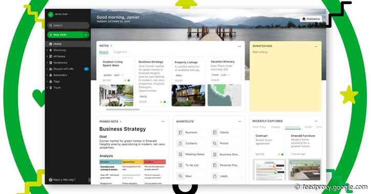 Evernote unveils new ‘Home’ dashboard with multiple information in one place
