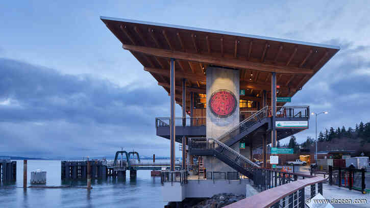 Washington ferry terminal informed by Native American longhouses