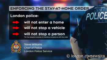London's Chief of Police's message about the 'Stay-at-Home' order - CTV News London