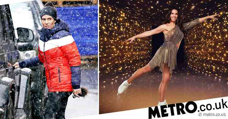 Dancing on Ice 2021: Rebekah Vardy braves wintry weather as she heads to training